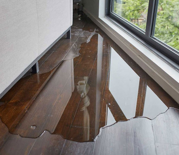 Water leak on the floor